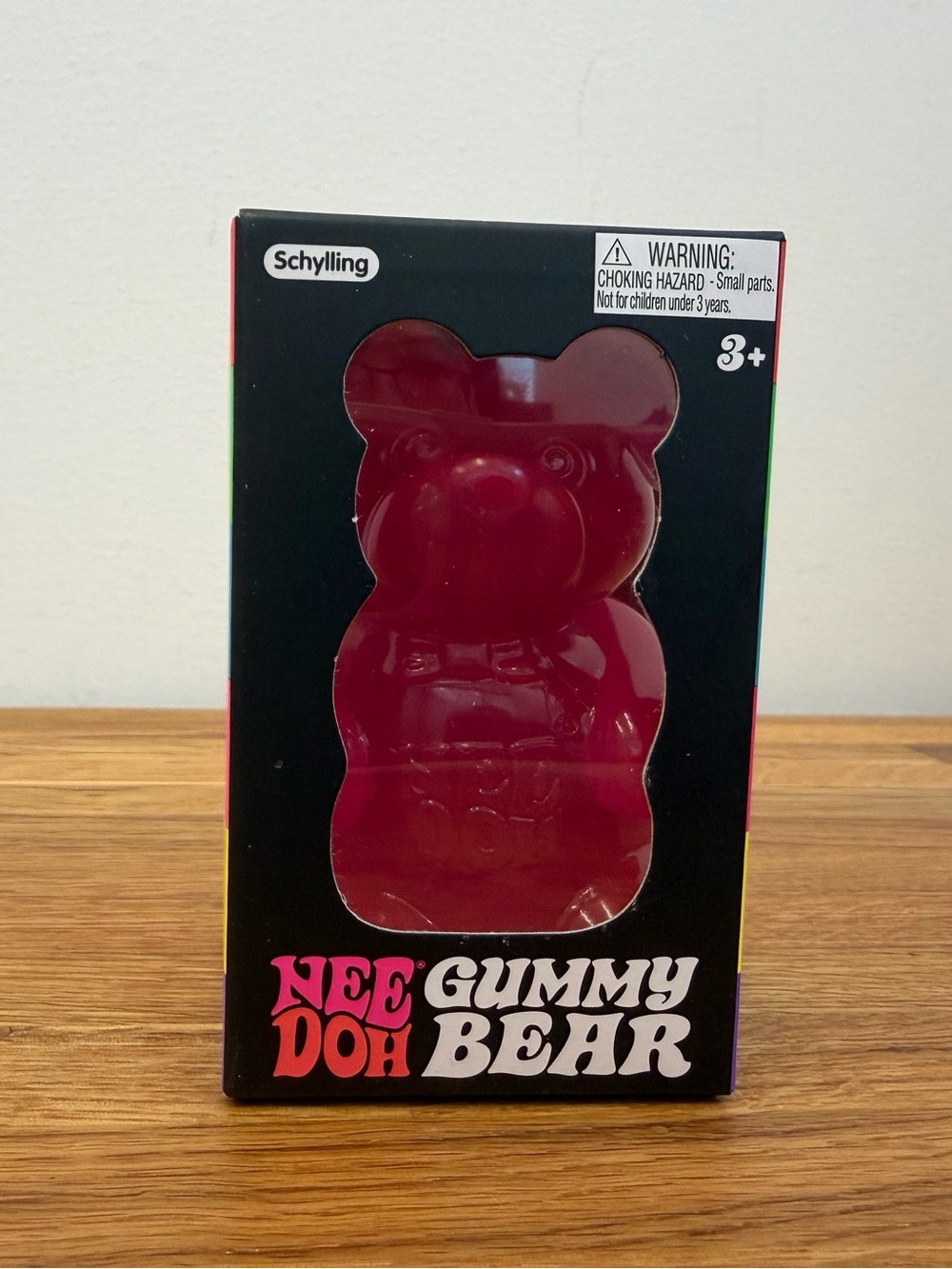 NeeDoh Gummy Bear Pink Squishy Sensory Fidget